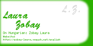 laura zobay business card